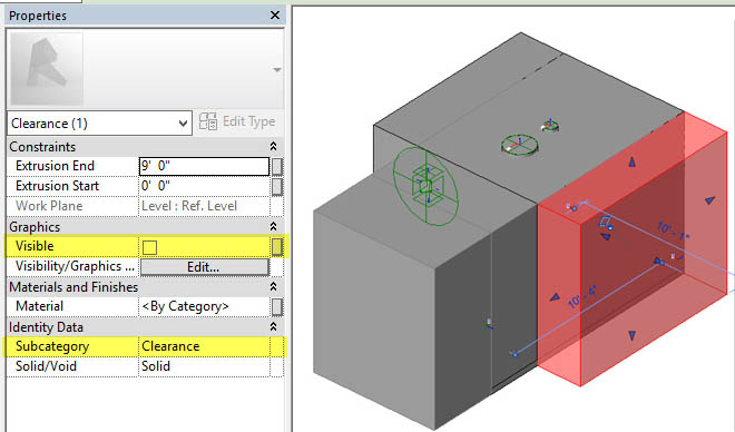 Revit clearence