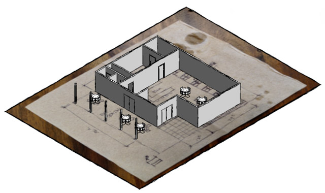 Эскиз по растровой подложке в Revit