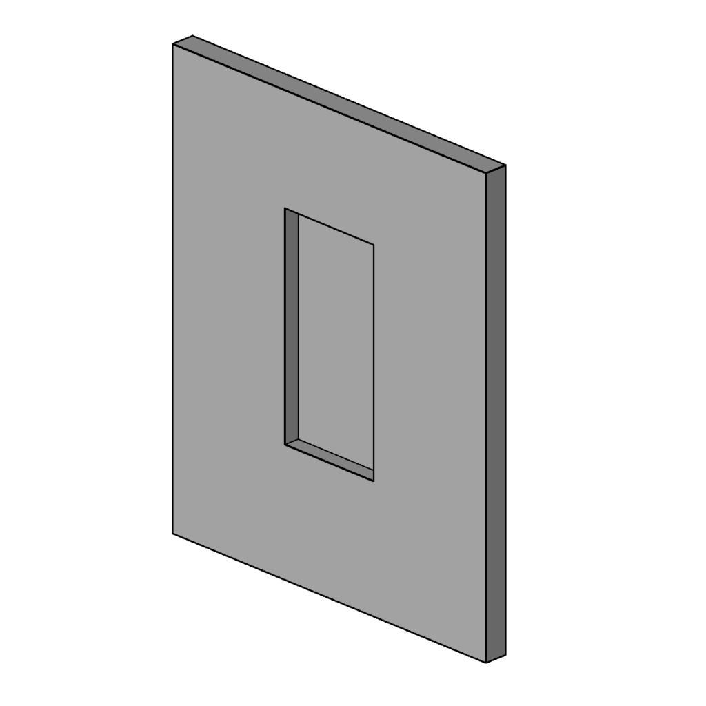 Ниша прямоугольная в стене