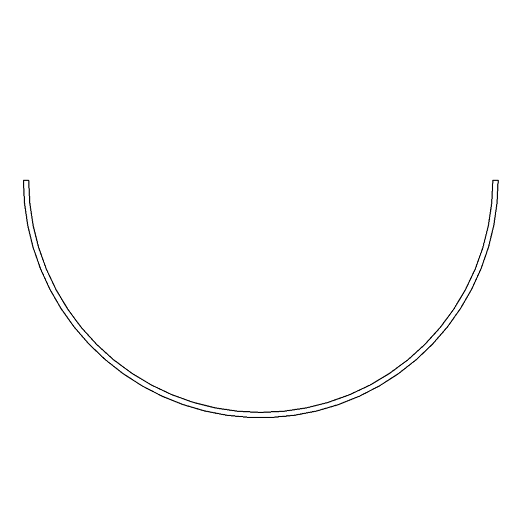 Профиль для крыши. Желоб круглый